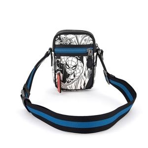 $298 COACH x Marvel Terrain Crossbody With Comic Print in Chalk Multi RARE